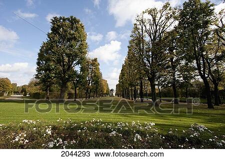 Stock Image - Roses In The Rose Garden In Herrenhausen Gardens, Hannover, Lower Saxony, Germany. Fotosearch