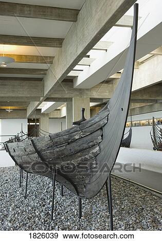 Roskilde, Denmark; Reconstructed Viking Ship In Museum View Large Photo Image Stock Photo - Roskilde, Denmark; Reconstructed Viking Ship In Museum. Fotosearch