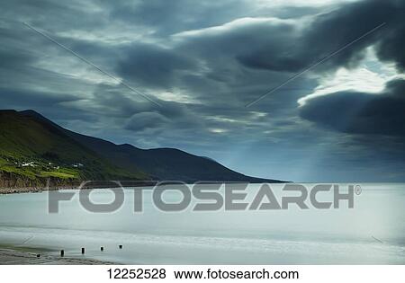 Rossbeigh beach on the Wild Atlantic Way coastal route; County Kerry, Ireland View Large Photo Image Stock Photo - Rossbeigh beach on the Wild Atlantic Way coastal route; County Kerry, Ireland. Fotosearch