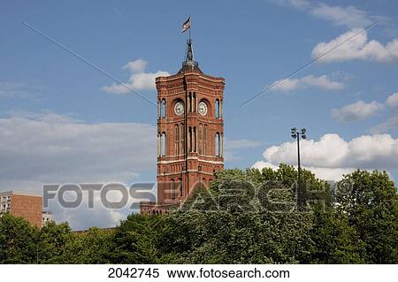 Rotes Rathaus (Red Town Hall), Berlin, Germany View Large Photo Image Stock Photography - Rotes Rathaus (Red Town Hall), Berlin, Germany. Fotosearch