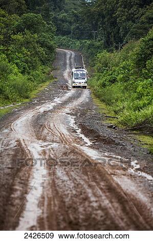 Stock Photo - Rough dirt road in the highlands of western Ethiopia; Ethiopia. Fotosearch