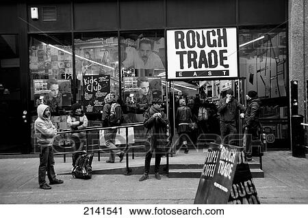 Stock Image - Rough Trade East record shop in Brick Lane, East London, London, UK. Fotosearch