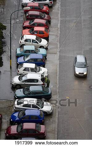 Rows Of Cars On Street In Petrzalka Housing Estate View Large Photo Image Stock Photo - Rows Of Cars On Street In Petrzalka Housing Estate. Fotosearch