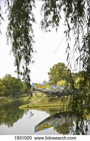 Stock Image - Roy Lichtenstein Americas Cup Boat; Roy Lichtenstein Americas Cup Boat, Storm King Art Center, Mountainville, New York, Usa&#13; &#10. Fotosearch