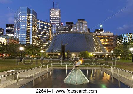 Stock Image - Roy thomson hall and david pecaut square; toronto ontario canada. Fotosearch