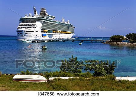 Royal Caribbean Cruise Ship; Ocho Rios, Saint Ann Parish, Jamaica View Large Photo Image Stock Photo - Royal Caribbean Cruise Ship; Ocho Rios, Saint Ann Parish, Jamaica. Fotosearch