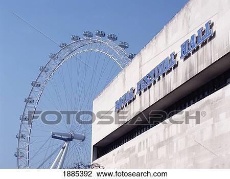Royal Festival Hall And The London Eye View Large Photo Image Stock Image - Royal Festival Hall And The London Eye. Fotosearch