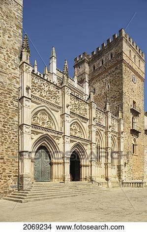 Royal Monastery Of Santa Maria De Guadalupe; Caceres Extremadura Spain View Large Photo Image Picture - Royal Monastery Of Santa Maria De Guadalupe; Caceres Extremadura Spain. Fotosearch