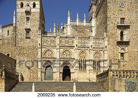 Royal Monastery Of Santa Maria De Guadalupe; Caceres Extremadura Spain View Large Photo Image Stock Photography - Royal Monastery Of Santa Maria De Guadalupe; Caceres Extremadura Spain. Fotosearch