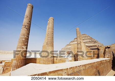 Royal Pavilion And Step Pyramid Of Djoser, Saqqara, Al Jizah, Egypt View Large Photo Image Picture - Royal Pavilion And Step Pyramid Of Djoser, Saqqara, Al Jizah, Egypt. Fotosearch