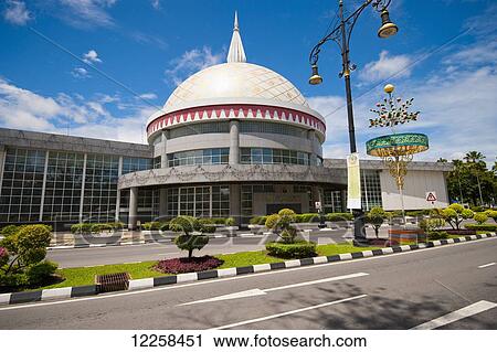Stock Image - Royal Regalia Museum; Bandar Seri Begawan, Brunei. Fotosearch
