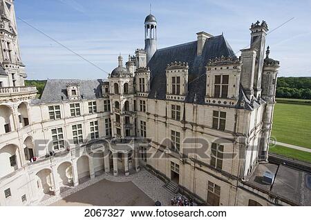 Royal Wing Of The Chateau De Chambord, France View Large Photo Image Stock Photo - Royal Wing Of The Chateau De Chambord, France. Fotosearch