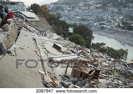 Rubble Of A Building Destroyed By The 8 October 2005 Earthquake, Muzaffarabad, Azad Kashmir, Pakistan View Large Photo Image Stock Photo - Rubble Of A Building Destroyed By The 8 October 2005 Earthquake, Muzaffarabad, Azad Kashmir, Pakistan. Fotosearch
