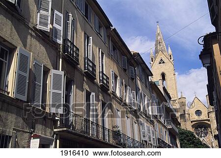 Stock Image - Rue Cardinale & St. Jean De Malte. Fotosearch