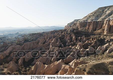Rugged Landscape; Aktepe Nevsehir Turkey View Large Photo Image Stock Photo - Rugged Landscape; Aktepe Nevsehir Turkey. Fotosearch