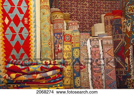 Rugs Displayed In A Retail Rug Store; Istanbul Turkey View Large Photo Image Picture - Rugs Displayed In A Retail Rug Store; Istanbul Turkey. Fotosearch