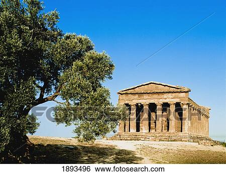 Stock Photograph - Ruin Of Temple Of Concord. Fotosearch