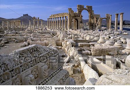Ruins At Palmyra View Large Photo Image Stock Image - Ruins At Palmyra. Fotosearch