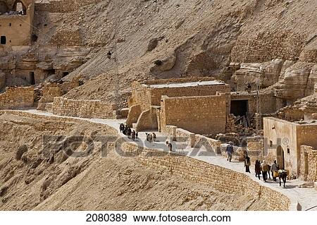 Stock Photo - Ruins Of A Berber Village In The Tataouine Province; Chenini, Tunisia, North Africa. Fotosearch
