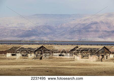 Stock Photography - Ruins Of A Jewish Settlement Along The Dead Sea; Israel. Fotosearch