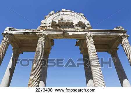 Ruins of aphrodisias 2nd century gateway known as the tetrapylon; aydin province turkey View Large Photo Image Stock Photo - Ruins of aphrodisias 2nd century gateway known as the tetrapylon; aydin province turkey. Fotosearch