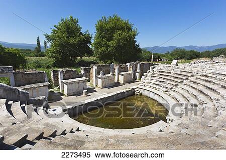 Stock Photography - Ruins of aphrodisias the intimate ten-tiered odeon; aydin province turkey. Fotosearch