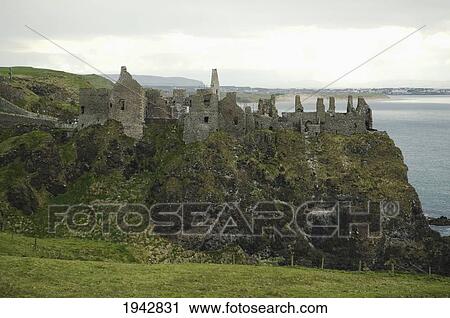 Ruins Of Dunluce Castle, Northern Ireland, United Kingdom View Large Photo Image Stock Image - Ruins Of Dunluce Castle, Northern Ireland, United Kingdom. Fotosearch