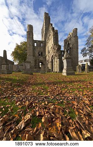 Stock Image - Ruins Of Roxburgh Castle Near Kelso; Scottish Borders, Scotland. Fotosearch
