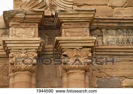 Stock Image - Ruins of the San Ignacio Mini Guarani Jesuit Mission that were cleared from the jungle, San Ignacio, Misiones, Argentina. Fotosearch