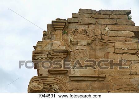 Stock Image - Ruins of the San Ignacio Mini Guarani Jesuit Mission that were cleared from the jungle, San Ignacio, Misiones, Argentina. Fotosearch