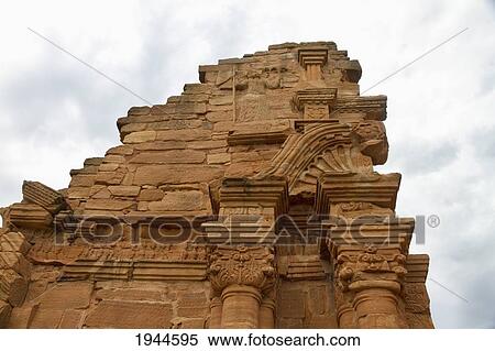 Stock Photography - Ruins of the San Ignacio Mini Guarani Jesuit Mission that were cleared from the jungle, San Ignacio, Misiones, Argentina. Fotosearch