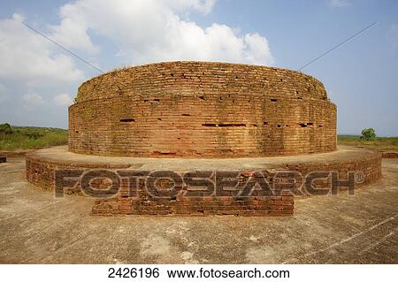 Stock Photograph - Ruins of the Thotlakonda Buddhist Complex; Visakhapatnam, Andhra Pradesh, India. Fotosearch