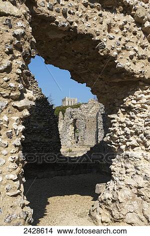 Picture - Ruins of Wolvesey Castle; Winchester, Hampshire, England. Fotosearch