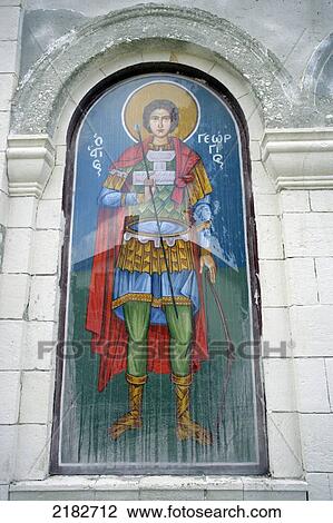 Stock Image - RURAL CHURCH NEAR PAFOS CYPRUS. Fotosearch