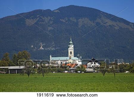 Rural Landscape With Church, Slovenia View Large Photo Image Stock Photo - Rural Landscape With Church, Slovenia. Fotosearch