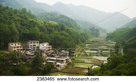 Rural village and valley; Yunnan province, China View Large Photo Image Stock Photography - Rural village and valley; Yunnan province, China. Fotosearch