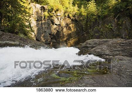 Rushing Water, Elk Falls, British Columbia, Canada View Large Photo Image Stock Image - Rushing Water, Elk Falls, British Columbia, Canada. Fotosearch