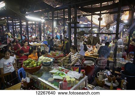 Stock Image - Russian market; Phnom Penh, Cambodia. Fotosearch