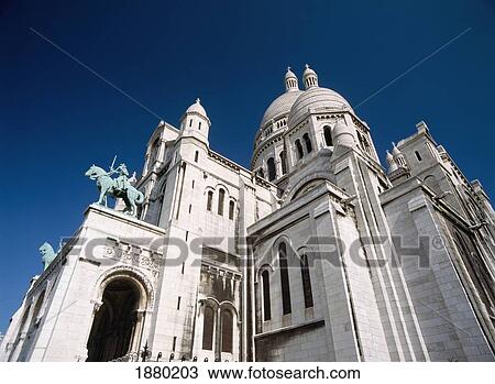 Sacre Coeur, Low Angle View View Large Photo Image Stock Image - Sacre Coeur, Low Angle View. Fotosearch