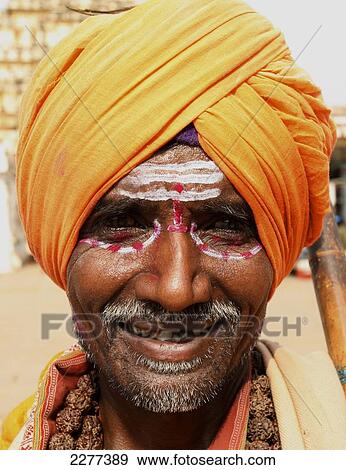 Sadhu holy man; Hampi, Karnataka, India View Large Photo Image Stock Photo - Sadhu holy man; Hampi, Karnataka, India. Fotosearch