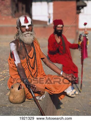 Sadhus (Holy Men) View Large Photo Image Stock Photo - Sadhus (Holy Men). Fotosearch
