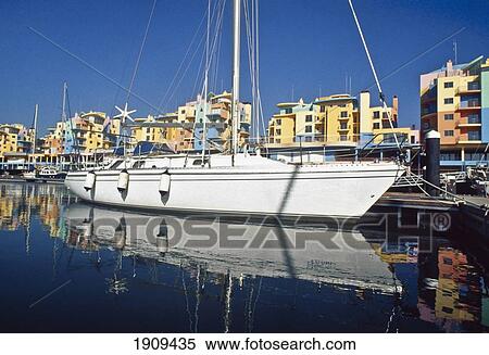 Sail Boat In Albufeira Marina, Algarve, Portugal View Large Photo Image Stock Photography - Sail Boat In Albufeira Marina, Algarve, Portugal. Fotosearch