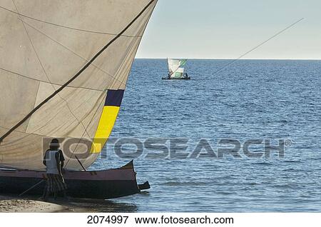 Sail Boat In The Mozambique Channel Near Ifaty, Toliara Province, Madagascar View Large Photo Image Stock Photo - Sail Boat In The Mozambique Channel Near Ifaty, Toliara Province, Madagascar. Fotosearch