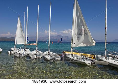 Sail Boats At Resort On Lefkas. View Large Photo Image Stock Image - Sail Boats At Resort On Lefkas.. Fotosearch