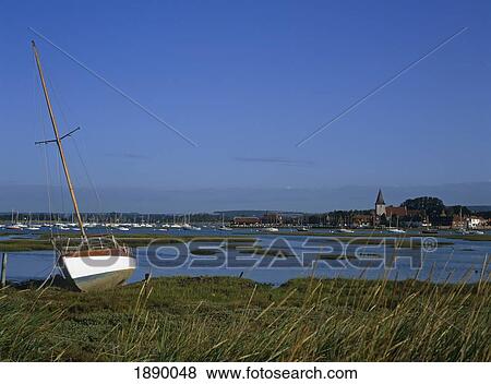 Sailboat Ashore Beside Bosham Harbor View Large Photo Image Stock Photo - Sailboat Ashore Beside Bosham Harbor. Fotosearch