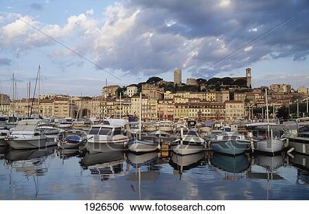 Stock Photograph - Sailboats In Harbour. Fotosearch