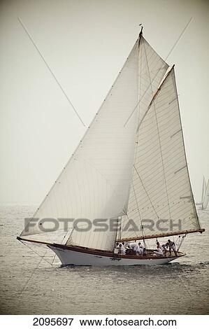 Sailing; Cap Antibes Provence France View Large Photo Image Stock Photo - Sailing; Cap Antibes Provence France. Fotosearch