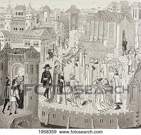 Stock Photo - Saint Gaugericus, In French Saint G. Fotosearch
