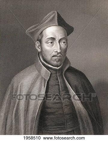 Saint Ignatius Of Loyola, 1491 To 1556. Spanish Knight, Hermit, Priest And Founder Of The Society Of Jesus. After A 19Th Century Engraving By W. Holl. View Large Photo Image Stock Image - Saint Ignatius Of Loyola, 1491 To 1556. Spanish Knight, Hermit, Priest And Founder Of The Society Of Jesus. After A 19Th Century Engraving By W. Holl.. Fotosearch