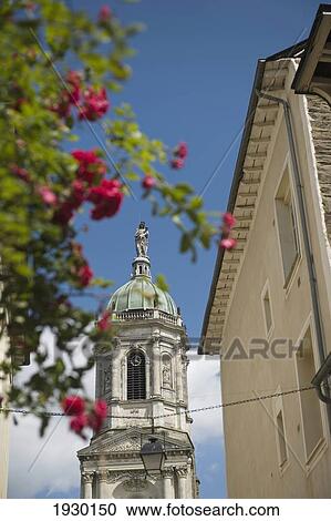Stock Image - Saint Melaine next to Le Thabor Park. Rennes. Brittany. France.. Fotosearch